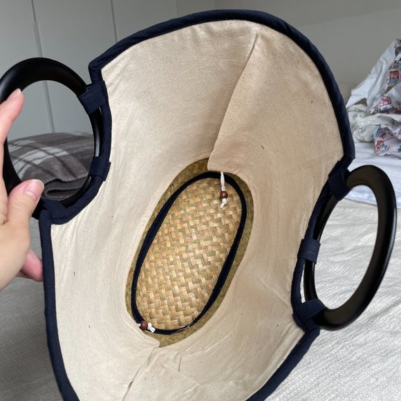 Rattan / Straw Tote Bag - Picture 2 of 4